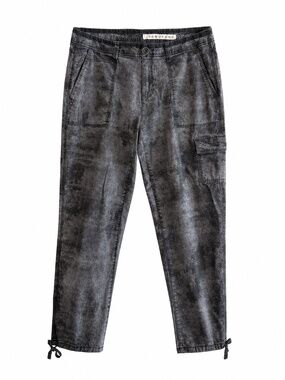 DKNY Jeans Stone Wash Black & Grey Cargo Capri Pants – Size 10 Like New